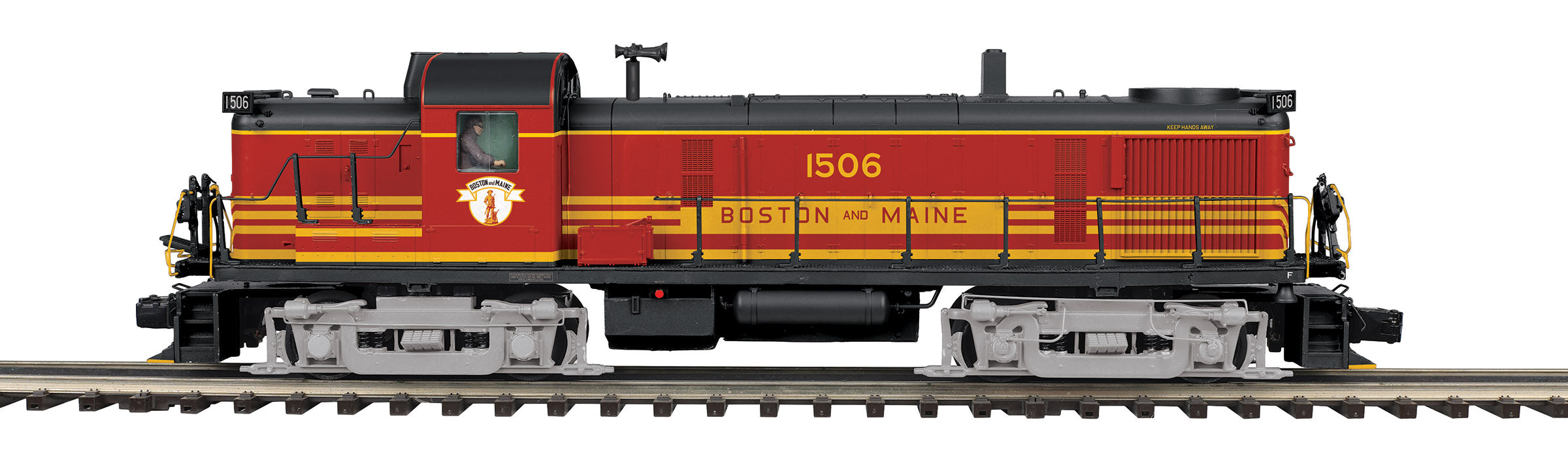 O Scale Premier Boston & Maine RS-3 - Phase 3 Diesel Engine w/Proto-Sound 3.0 (Hi-Rail Wheels)