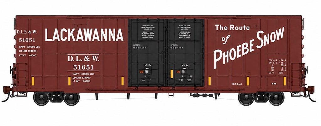 BDE Custom Run - GGD Greenbrier 7550 cf 60' Plate F Boxcar - FIVE PACK