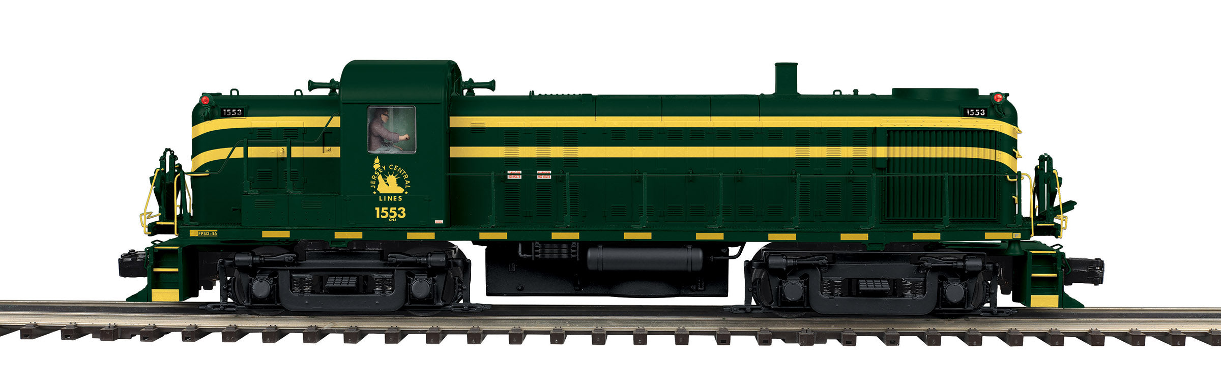 O Scale Premier Jersey Central RS-3 - Phase 1b Diesel Engine w/Proto-Sound 3.0 (Scale Wheels)