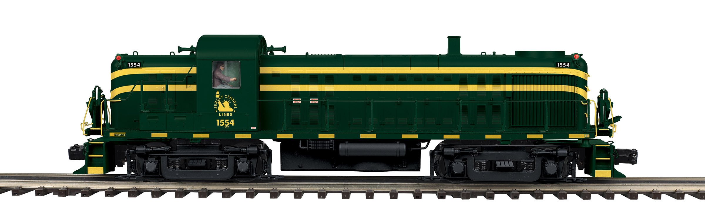 O Scale Premier Jersey Central RS-3 - Phase 1b Diesel Engine w/Proto-Sound 3.0 (Scale Wheels)