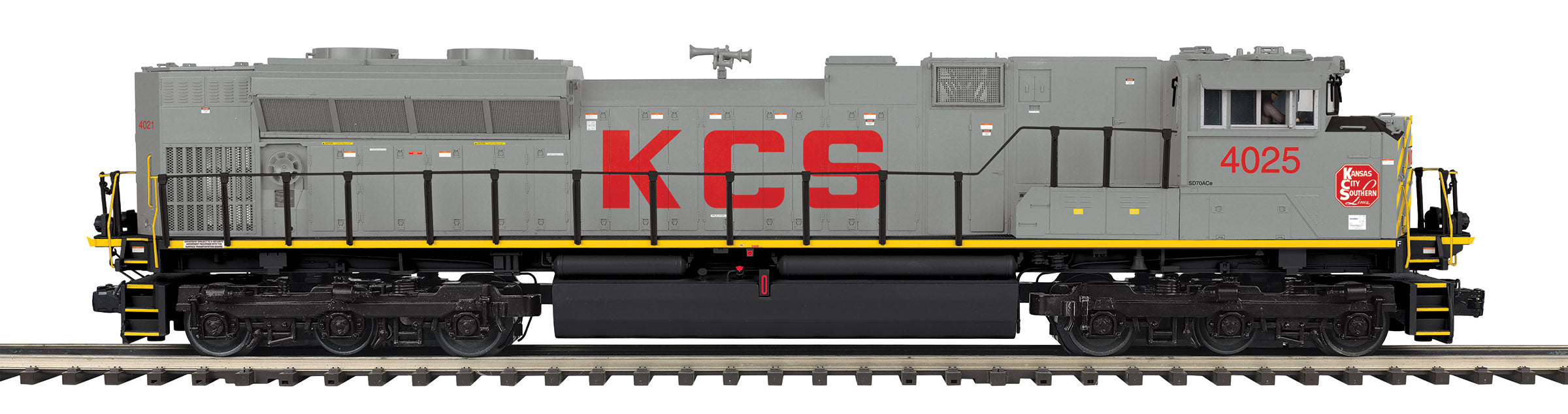 O Scale Premier Kansas City Southern SD70ACe Diesel Engine w/Proto-Sound 3.0 (Scale Wheels)