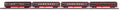 O Gauge RailKing Lehigh Valley 4-Car 60’ Streamlined Passenger Set
