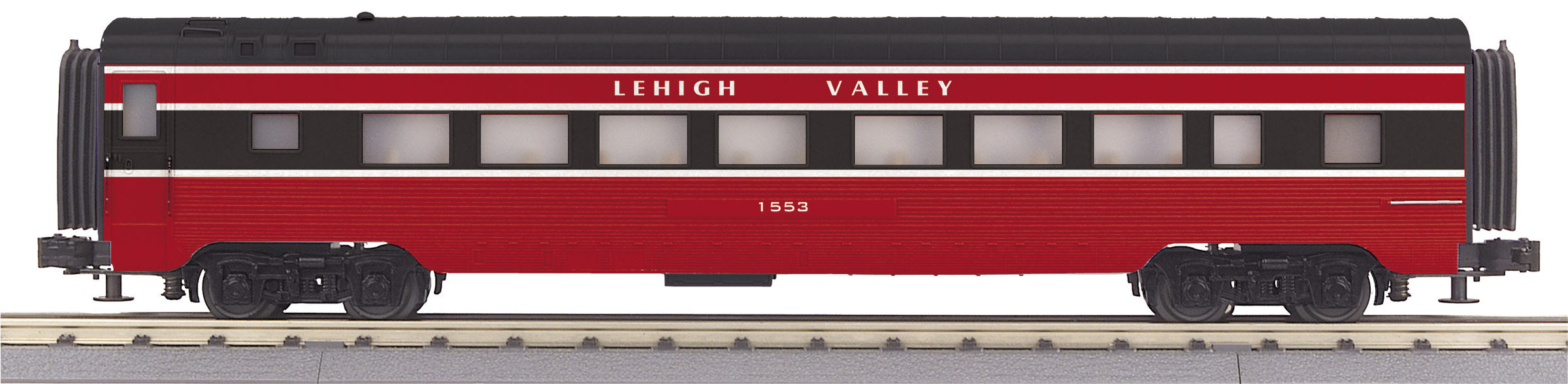 O Gauge RailKing Lehigh Valley 60’ Streamlined Coach Car