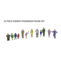 Atlas Layout Accessories - Figure Sets - 12 piece set of Station Platform Passengers