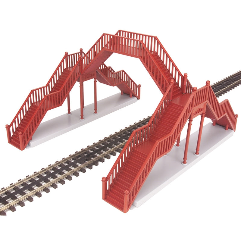 Atlas Layout Accessories - Pedestrian Crosswalks - O Scale Single Track Pedestrian Crosswalk - Red
