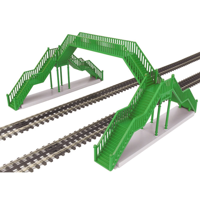 Atlas Layout Accessories - Pedestrian Crosswalks - O Scale Double Track Pedestrian Crosswalk - Green