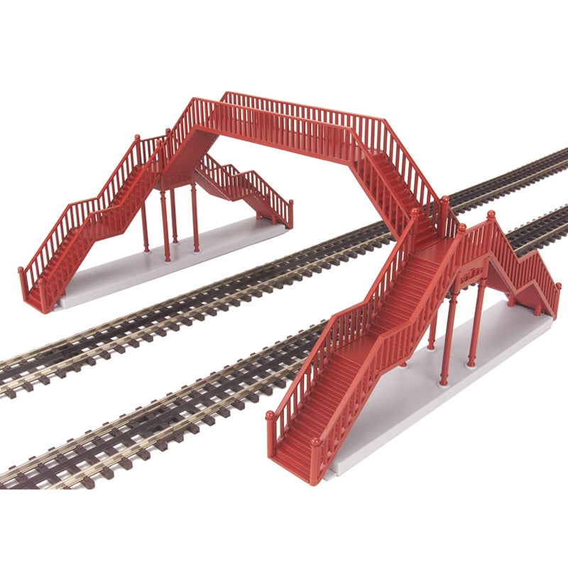 Atlas Layout Accessories - Pedestrian Crosswalks - O Scale Double Track Pedestrian Crosswalk - Red