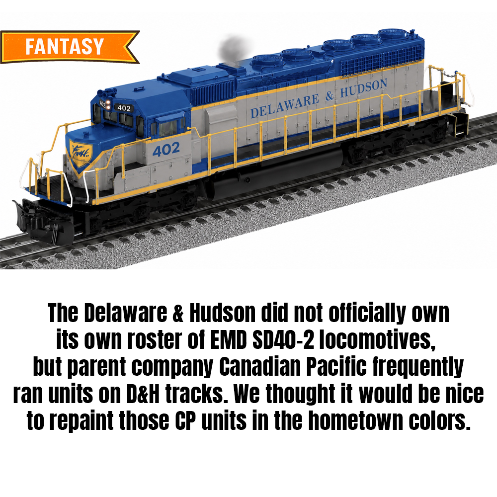 BDE Custom Run - D&H SD40-2 #402