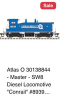 Atlas O 30138844 - Master - SW8 Diesel Locomotive "Conrail" #8939