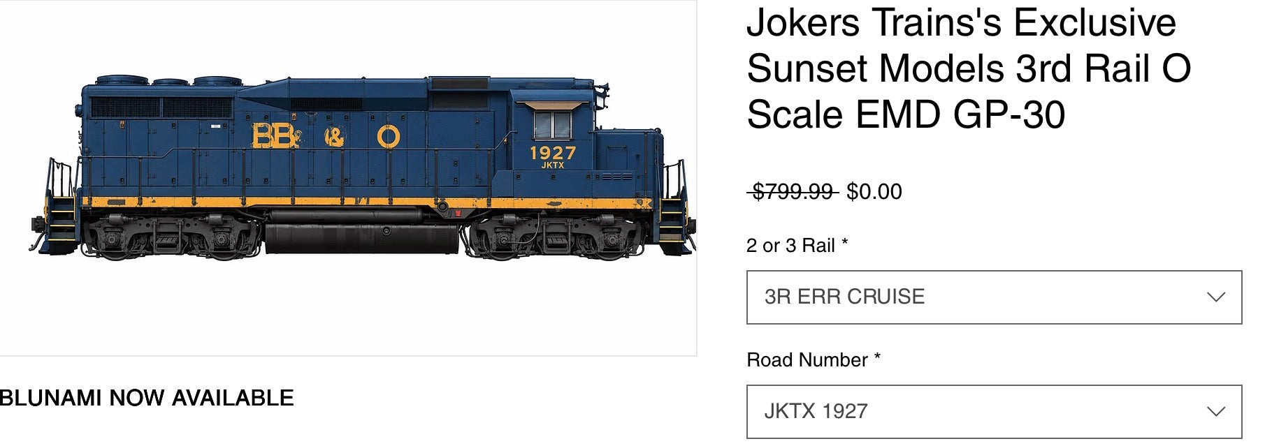 JOKRES Train’s Exclusive 3r ERR 1927