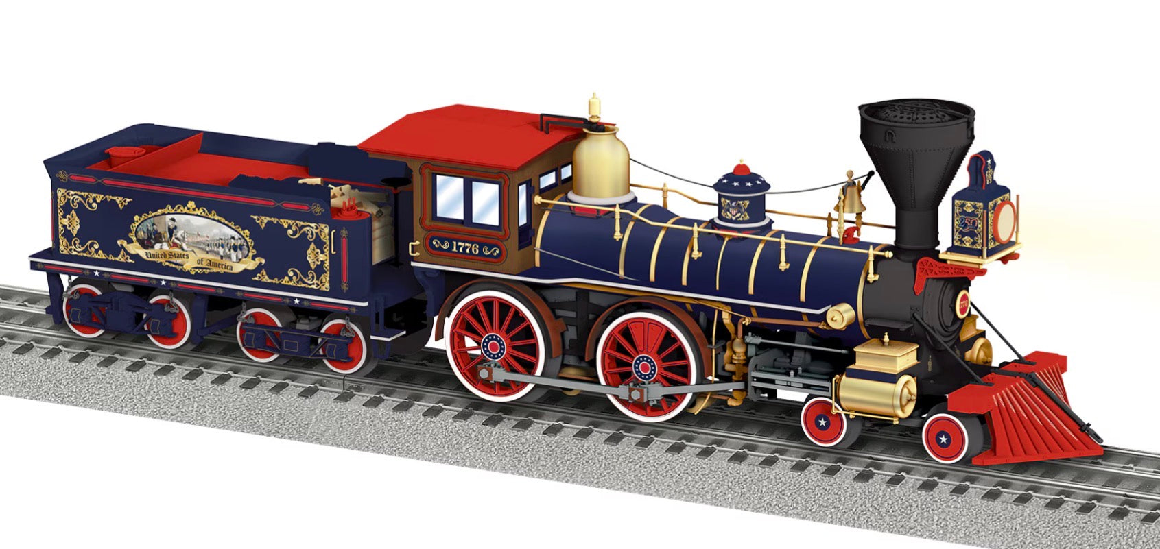 O BTO America Brass Hybrid LEGACY 4-4-0 #1776 Steam Loco