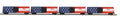 O Scale Premier TTX 4-Car 50’ Waffle Box Car Set
