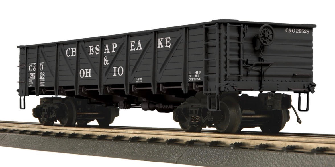 O Scale Premier Chesapeake & Ohio 50 Ton Composite Drop Bottom Gondola Car