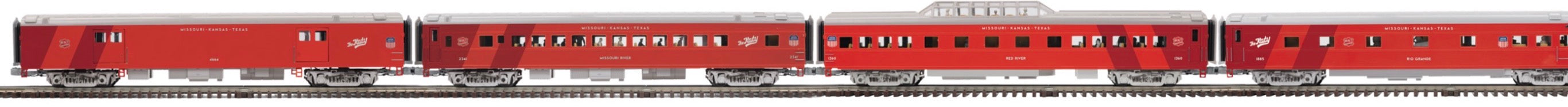 Atlas 0 Premier 4 Car Set 70’ Streamline Passenger Cars item#3001494S [3-Rail]