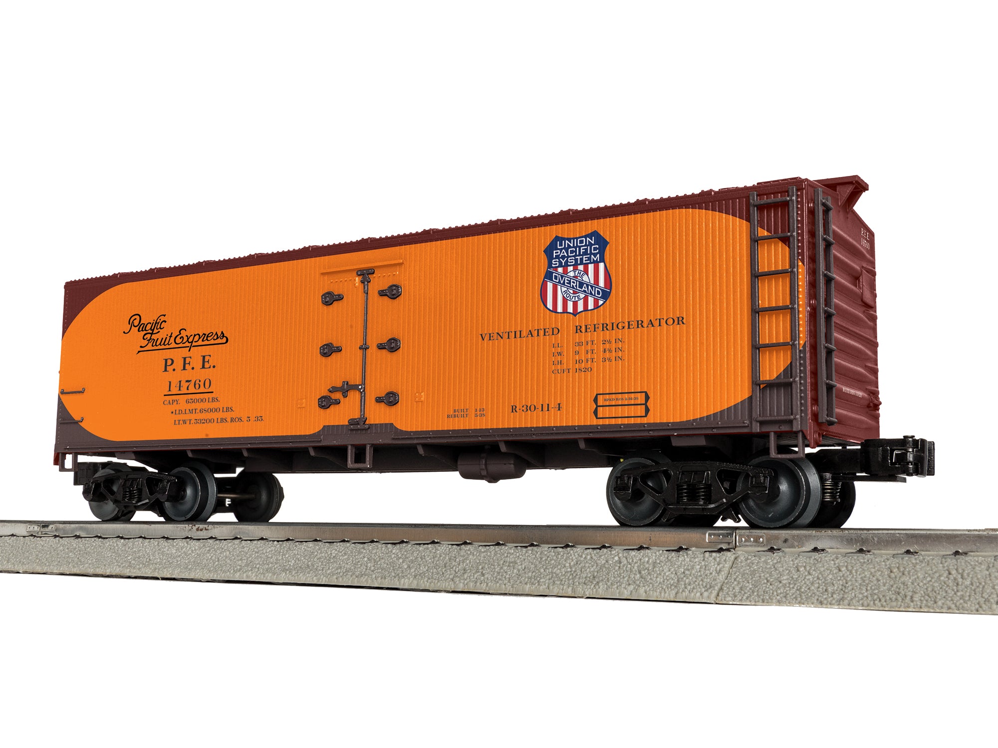 Pacific Fruit Express Woodside Reefer #14760