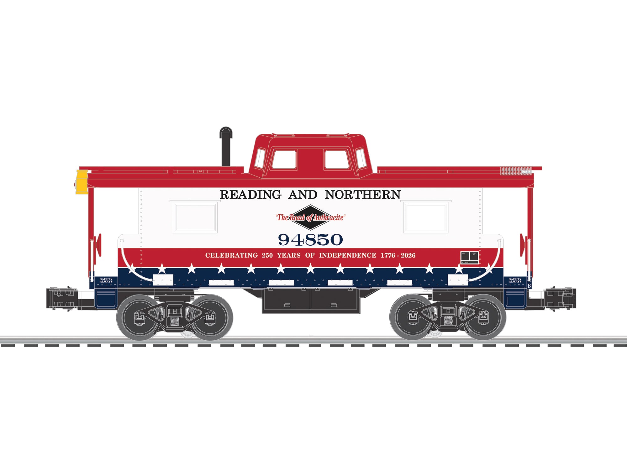 Reading and Northern N8 Caboose #94850 (250)