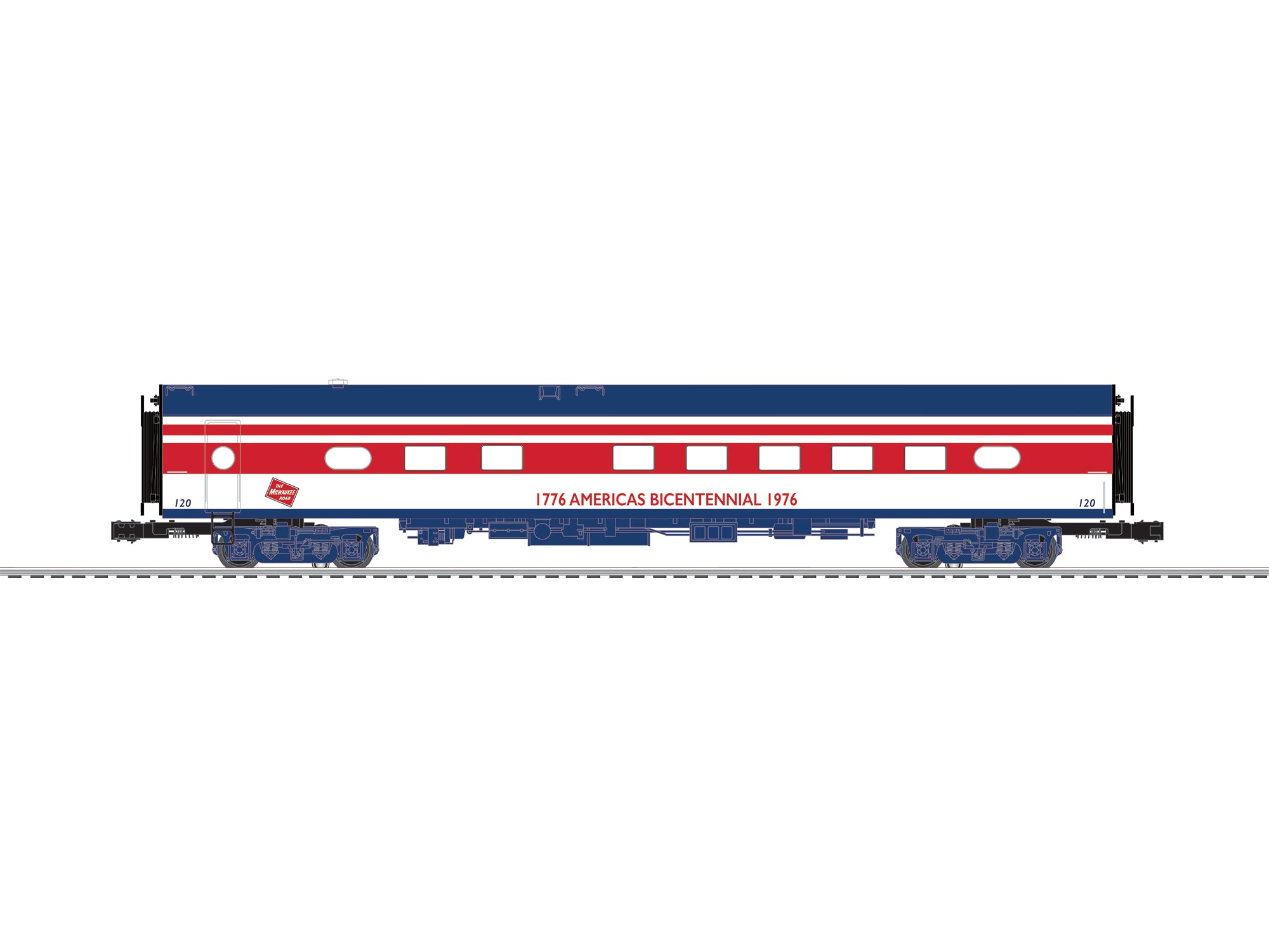 Milwaukee Road Bicentennial Aluminum SS Diner