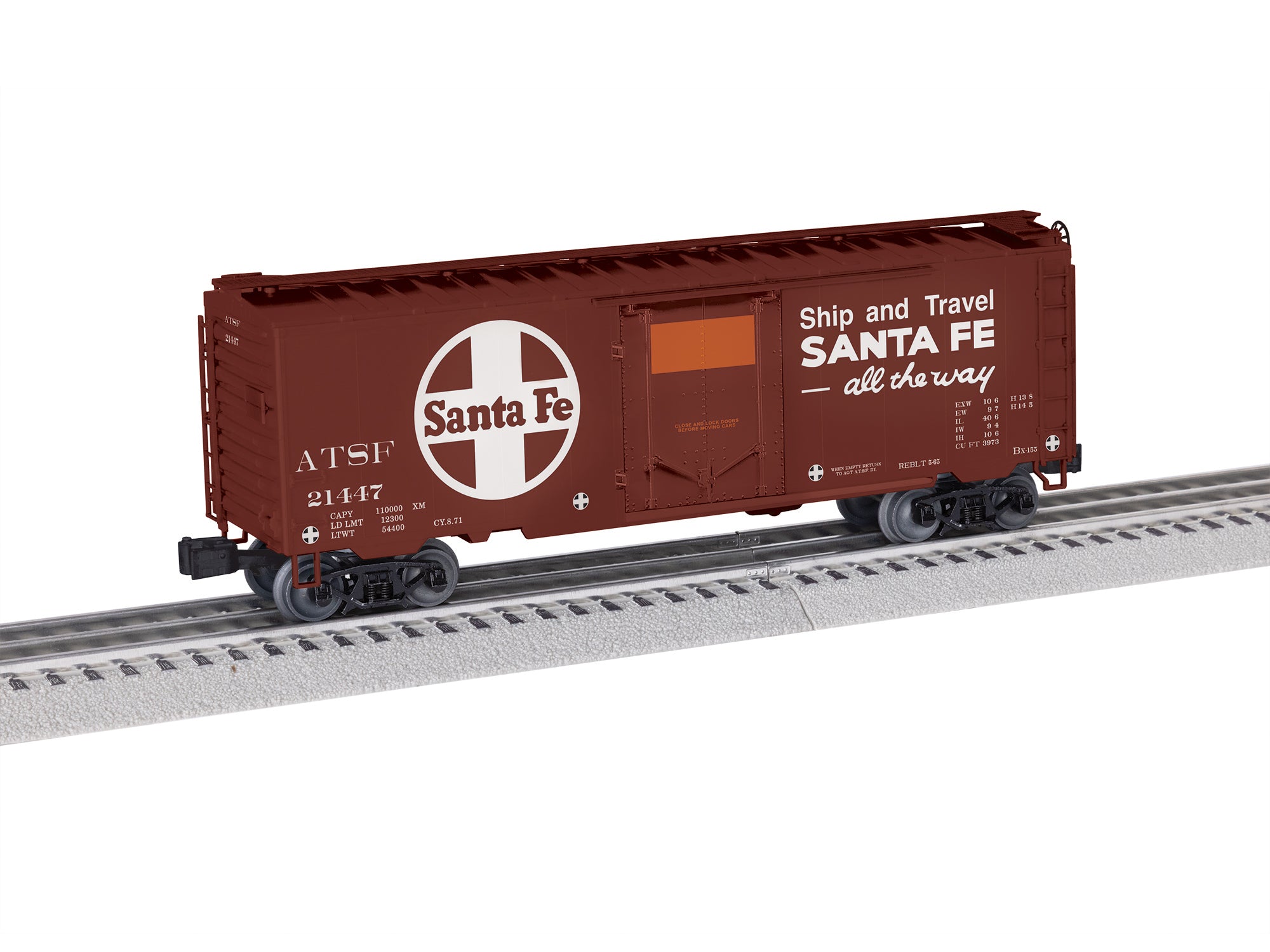 Santa Fe 40' Plug Door Boxcar #21447