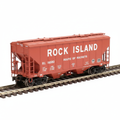 RMT 86340 O Scale 2-Bay Covered Hopper - Rock Island