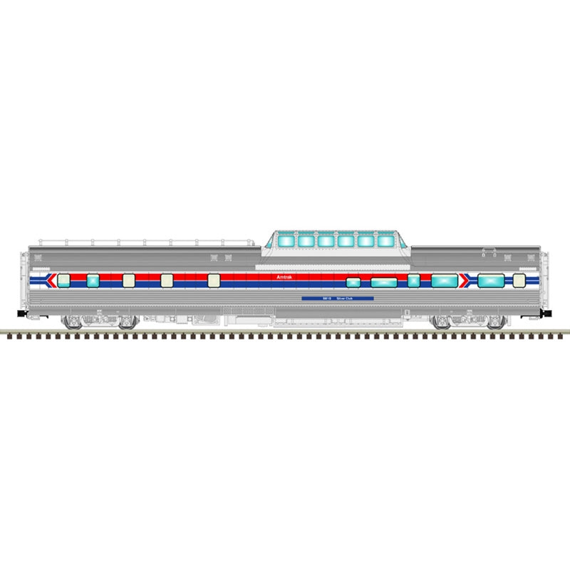 Atlas Master O CZ Passenger Car - 4 Packs - 3-Rail - Amtrak California Zephyr 4-Car Set B