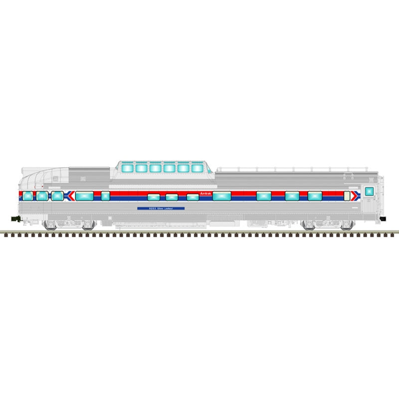 Atlas Master O CZ Passenger Car - 4 Packs - 3-Rail - Amtrak California Zephyr 4-Car Set C