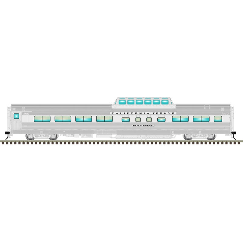 Atlas Master O CZ Passenger Car - 4 Packs - 3-Rail - California Zephyr 1950’s Era Consist 4-Car Set A