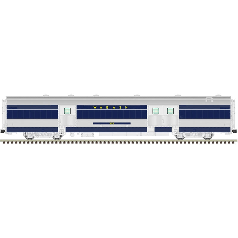 Atlas Master O CZ Passenger Car - 4 Packs - 3-Rail - Wabash Blue Bird 4 Car Set