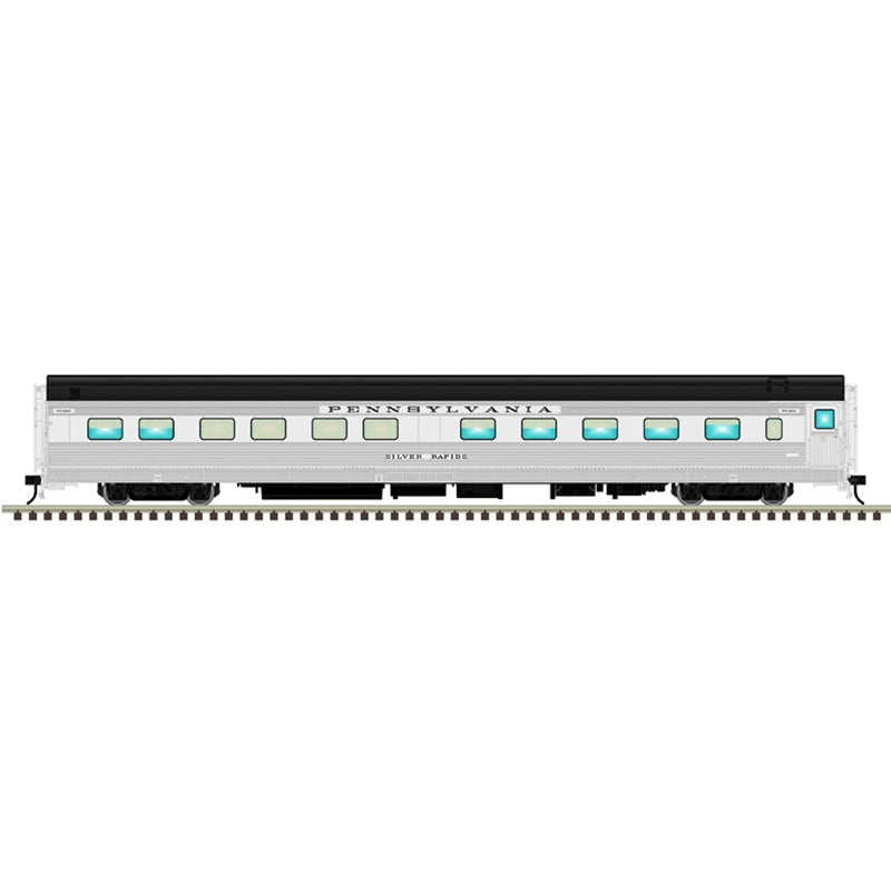Atlas Mster O CZ Passenger Cars - Individual Cars - 2-Rail - Pennsylvania (Black Roof) "Silver Rapids" - 8449