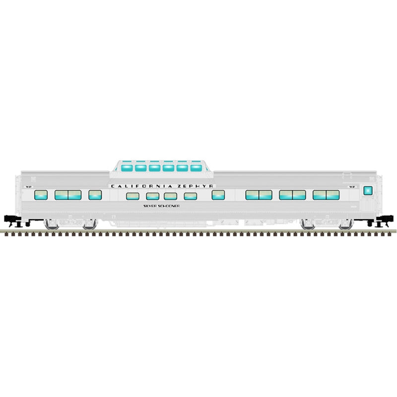 Atlas Mster O CZ Passenger Cars - Individual Cars - 2-Rail - "California Zephyr" WP "Silver Schooner" - 815