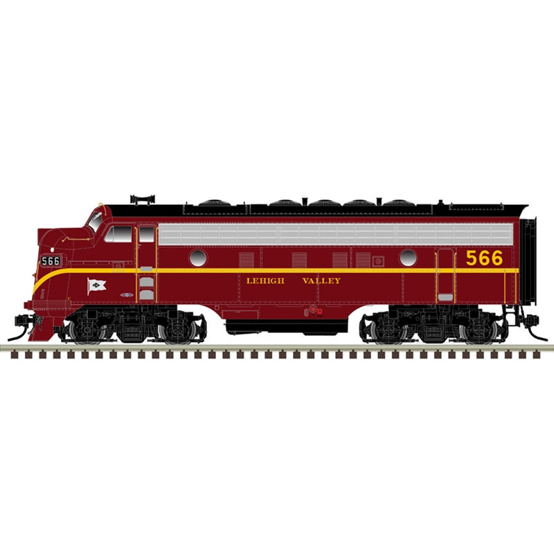 Atlas Master O F7 Locomotive - 2-Rail Analog - Lehigh Valley - 566