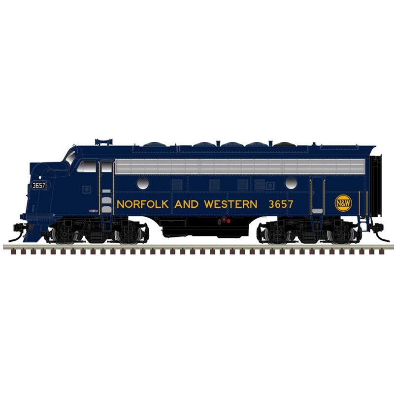 Atlas Master O F7 Locomotive - 2-Rail DCS - Norfolk & Western - 3657