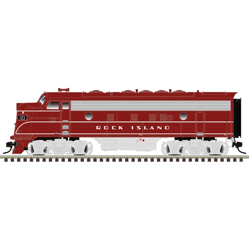 Atlas Master O F7 Locomotive - 3-Rail Analog - Rock Island - 118